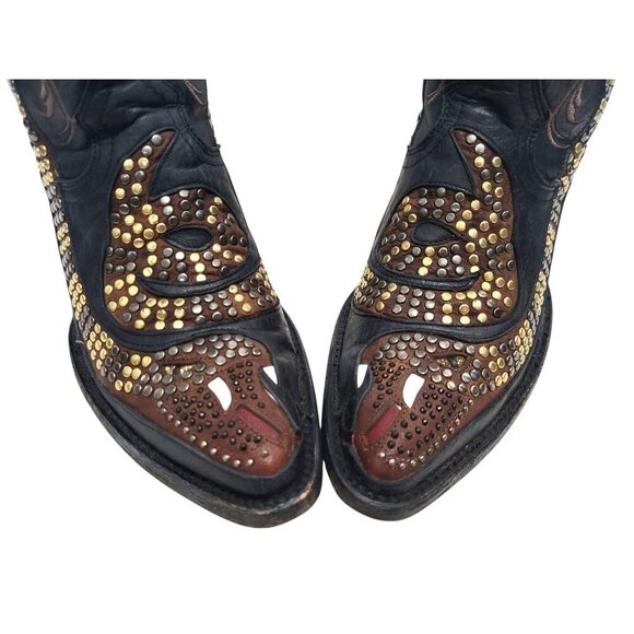 OLD GRINGO Snake Studded Zipper Boot - Picture 4 of 13